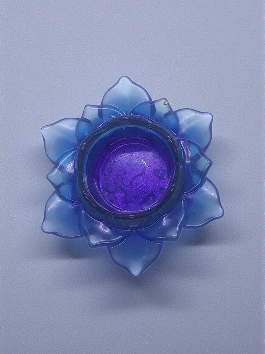 Blue Lotus Tealight Holder