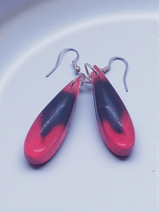 Storm Round Pendant Earrings