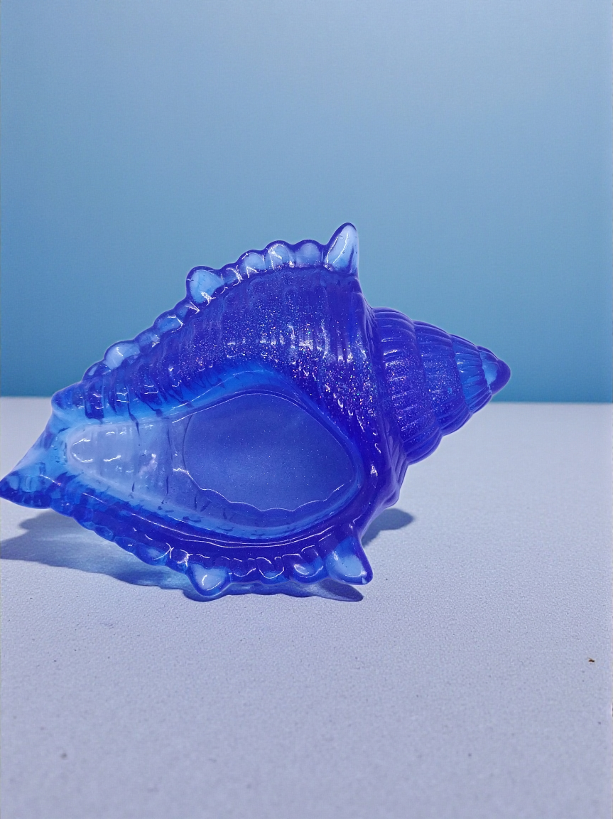 Blue Seashell Dish