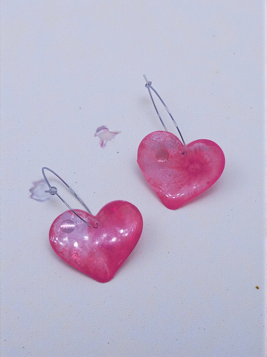 Ladybug Heart Earrings