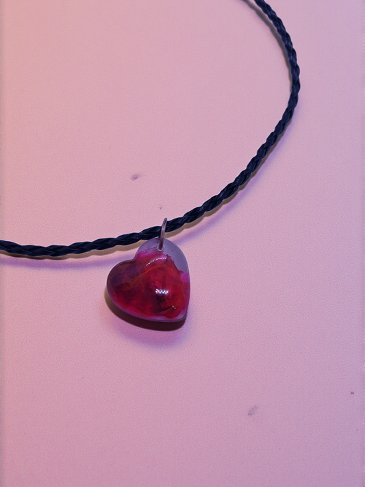 Mini Red Swirl Heart