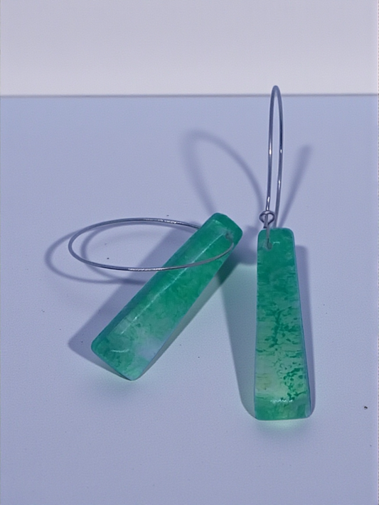 Lime Pendant Earrings