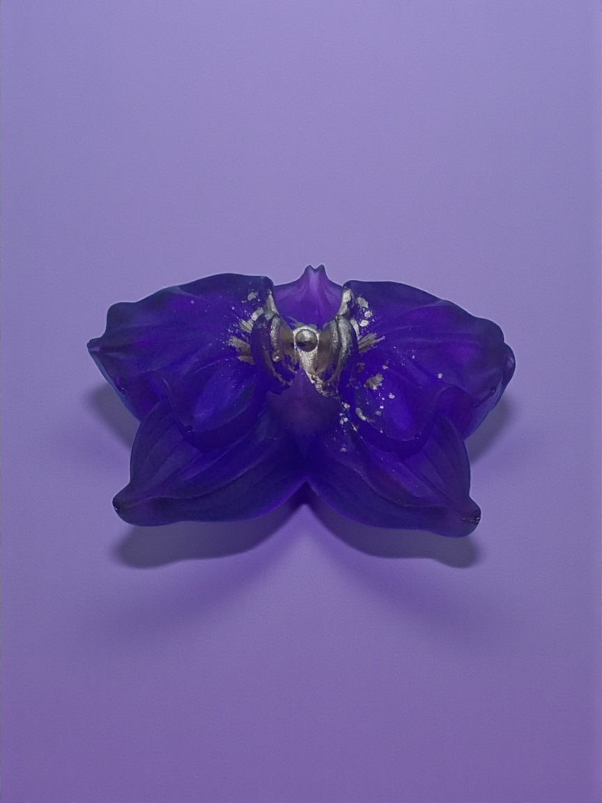 Purple Orchid Charm