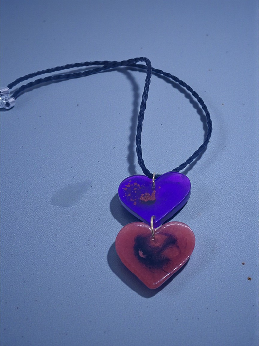 Violet and Copper Necklace
