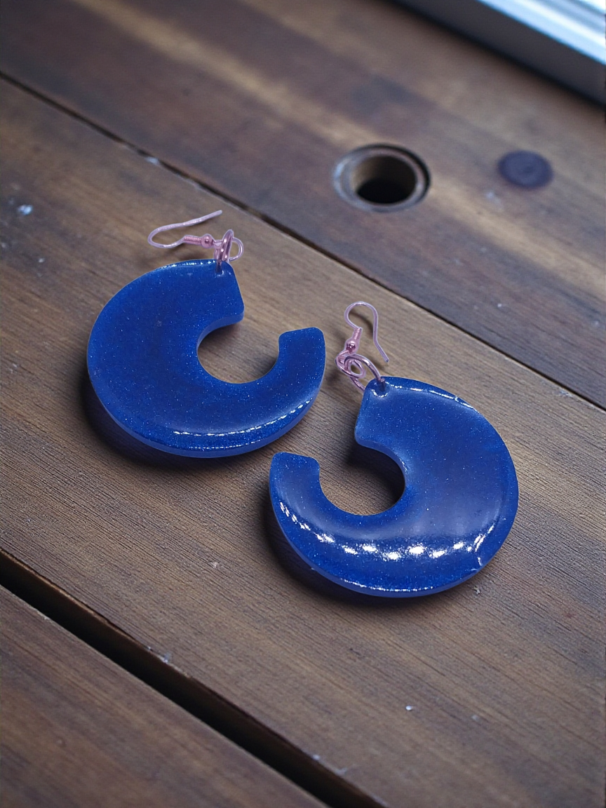 Blue Retro Style Earrings