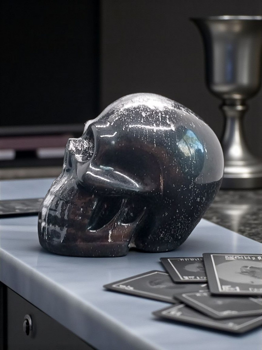 Onyx and Silver Skull