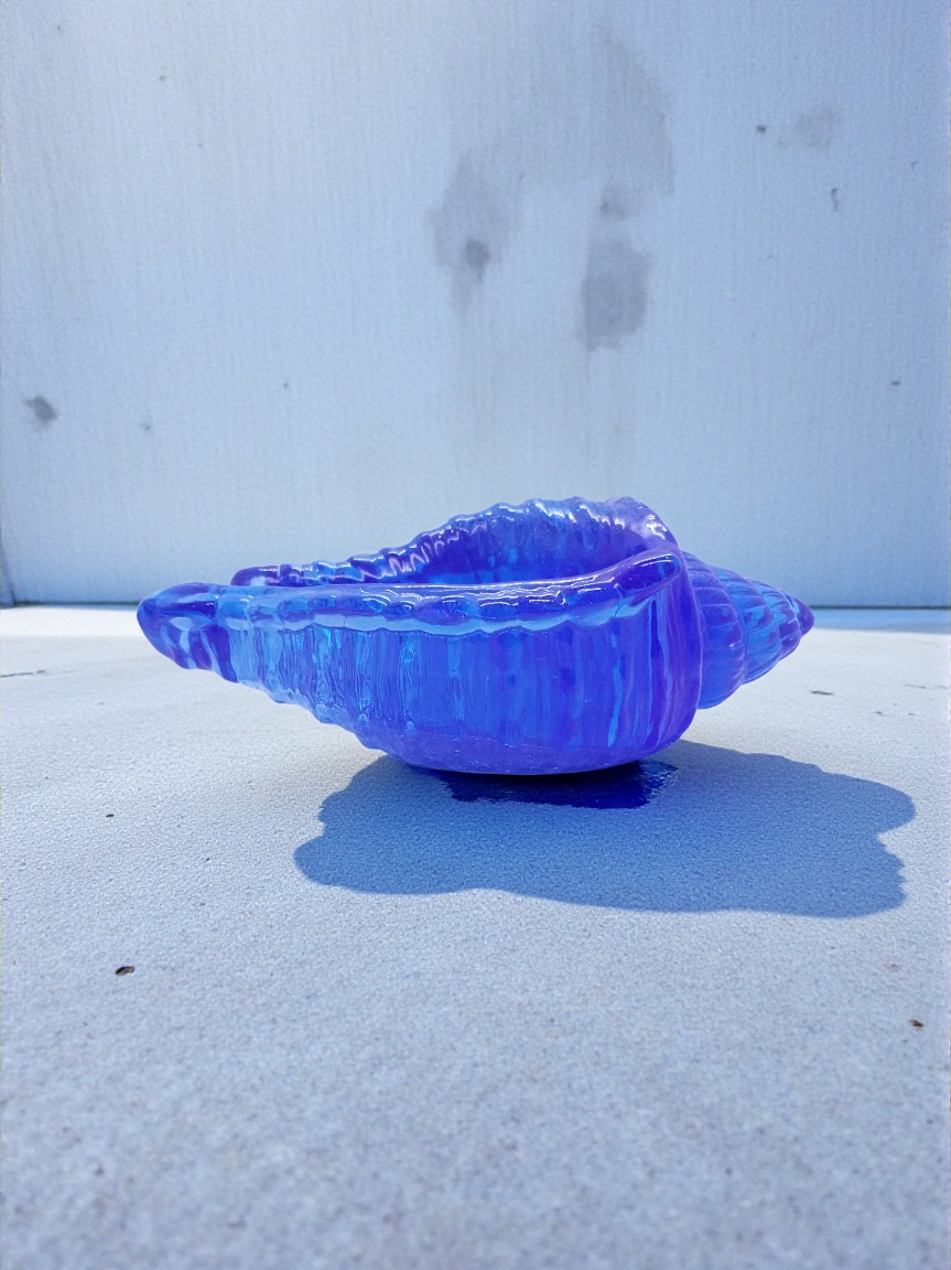 Blue Seashell Dish