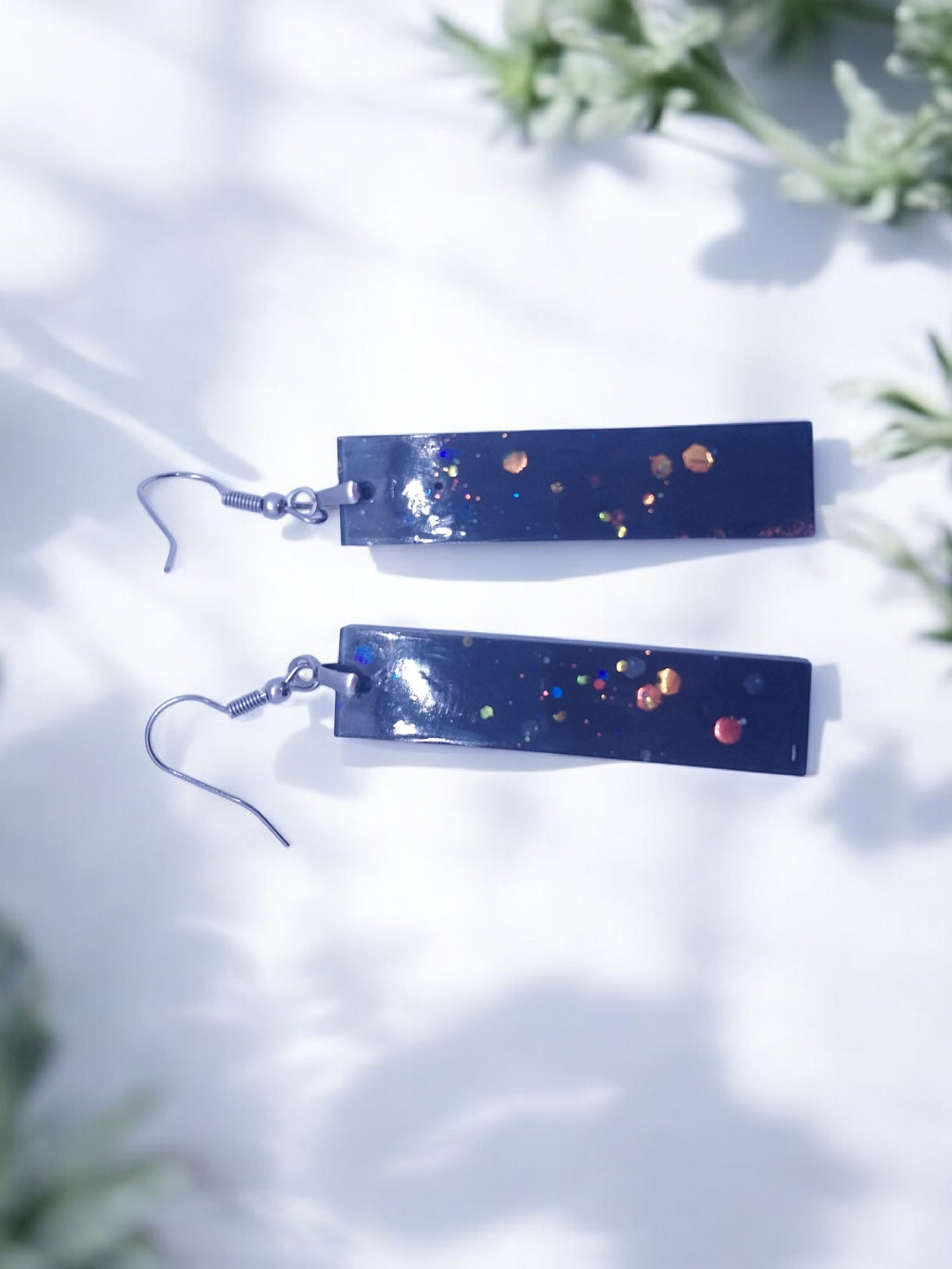 Opal Inspired Pendant Earrings