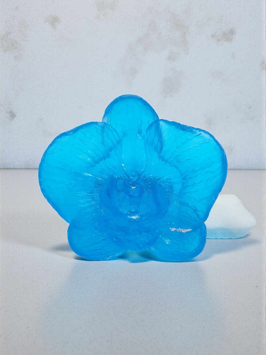 Blue Orchid Brooch