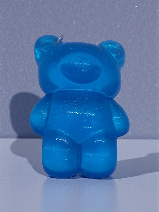 Chunky Blue Bear Keyring/Charm
