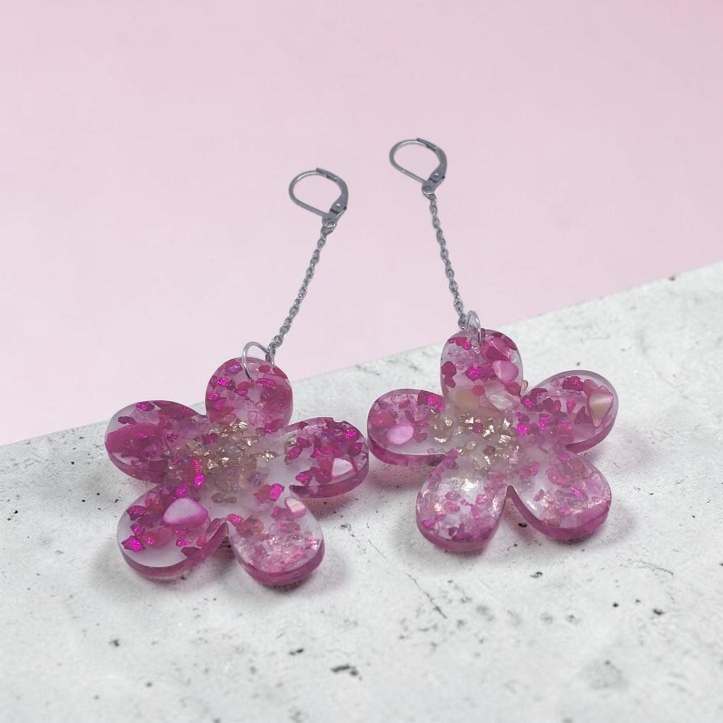 Artymunk3y Floral Drop Earrings