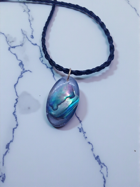 Paua pendant necklace
