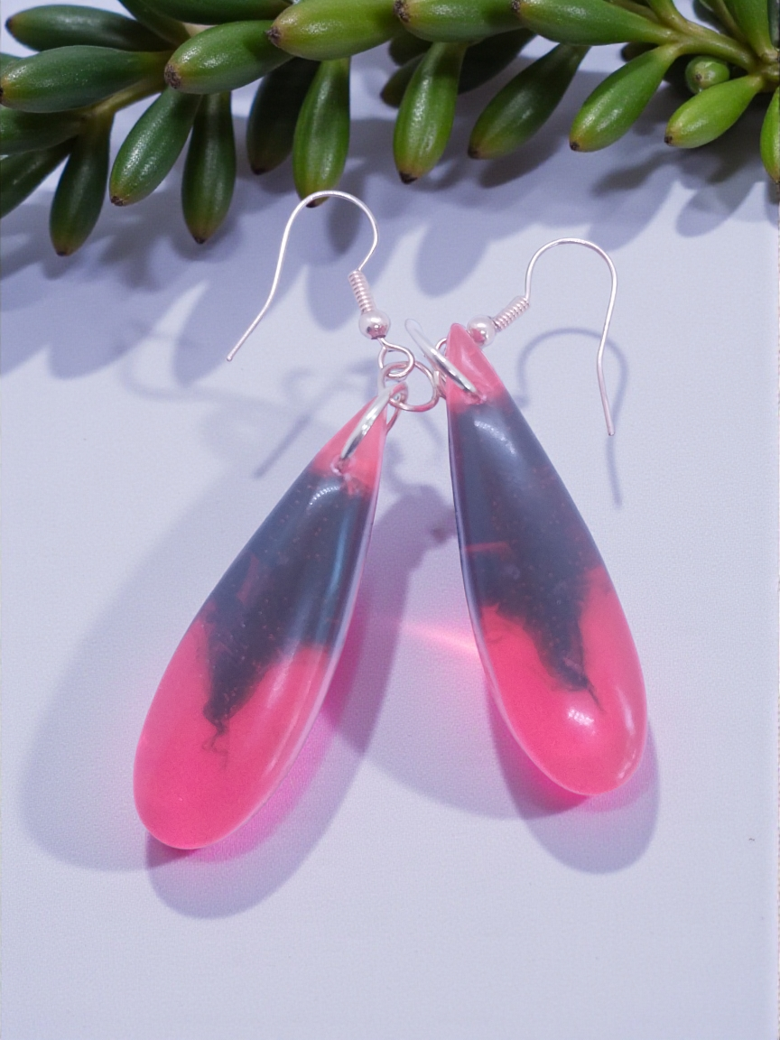 Storm Round Pendant Earrings