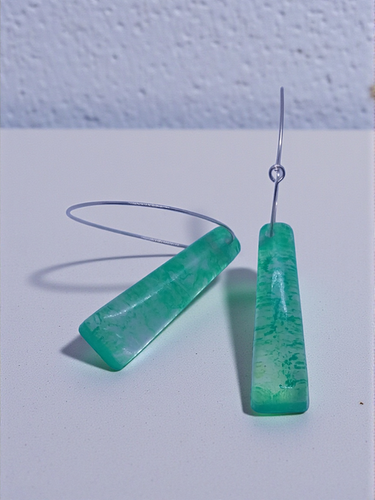 Lime Pendant Earrings