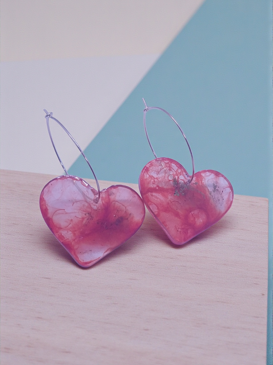 Bloody Mary Heart Earrings