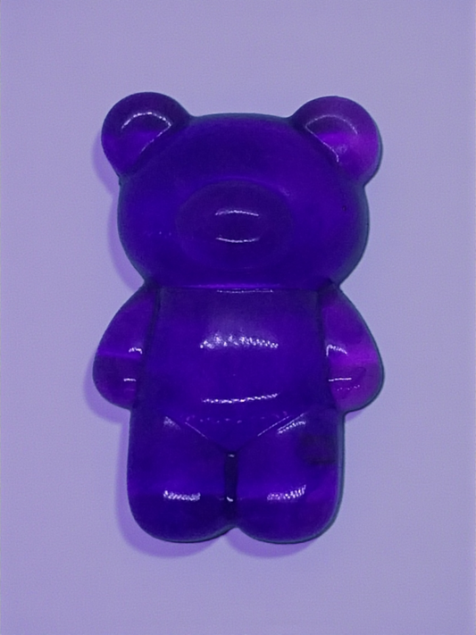 Chunky Purple Bear Charm