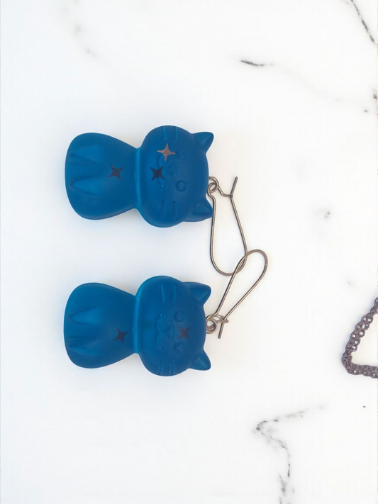 Kitty Cat Earring and Necklace set