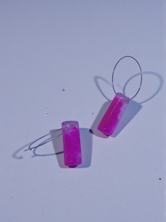 Hot Pink Attitude Earrings