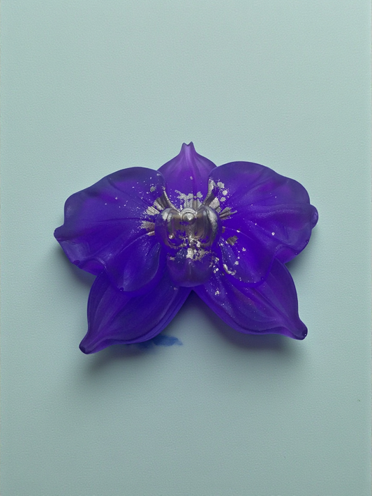 Purple Orchid Charm