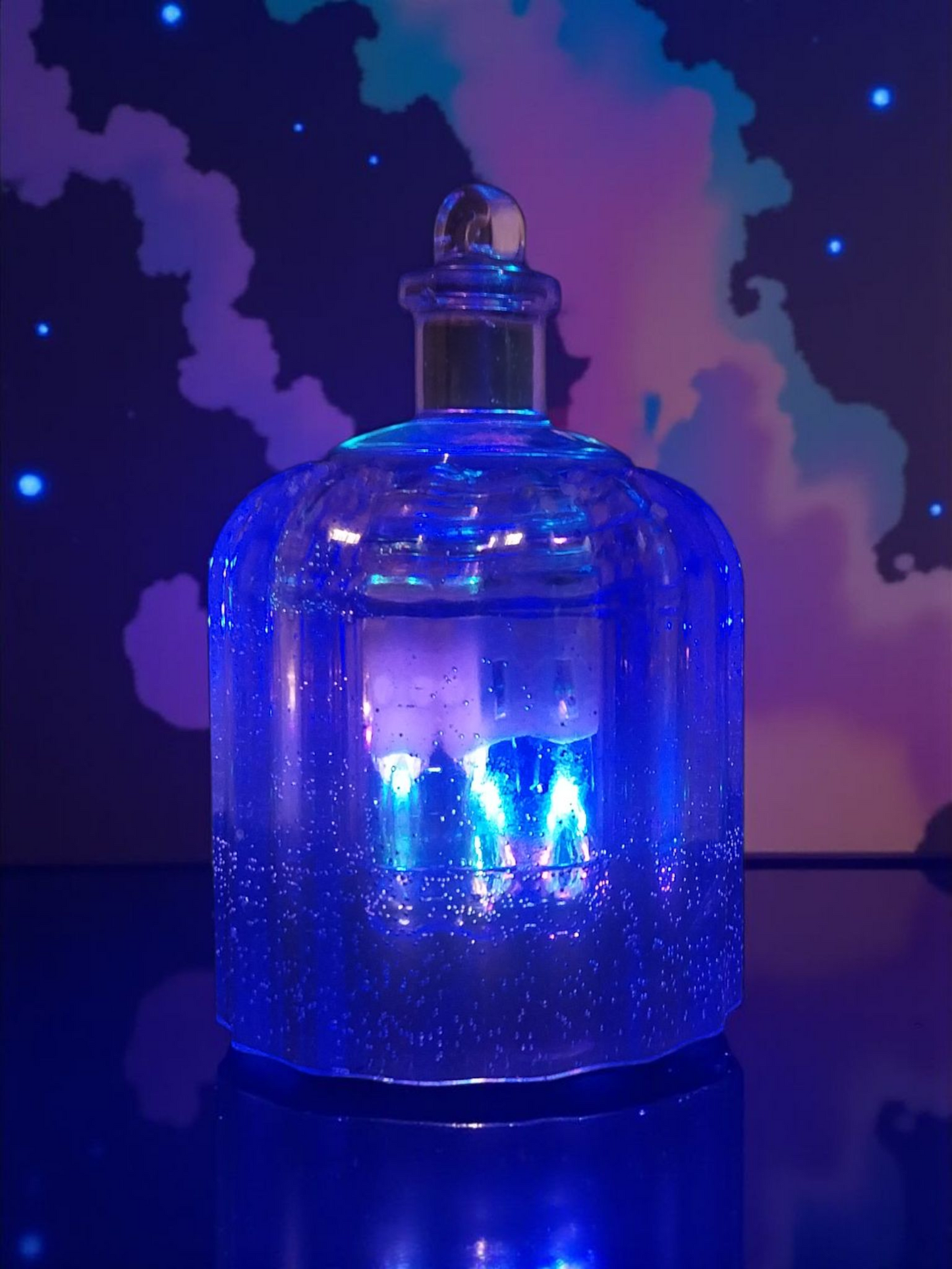 Purple Fairy Light Lantern