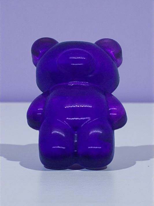 Chunky Purple Bear Charm