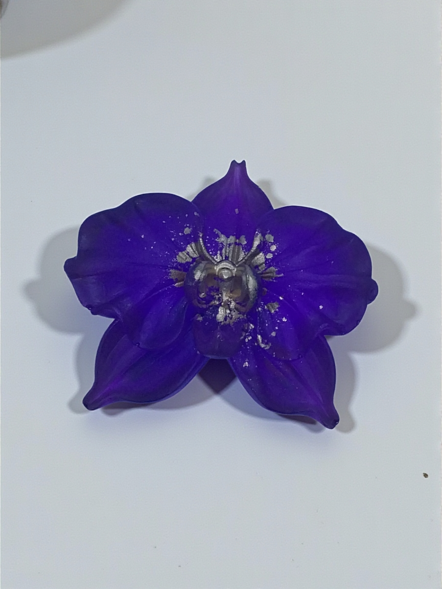 Purple Orchid Charm