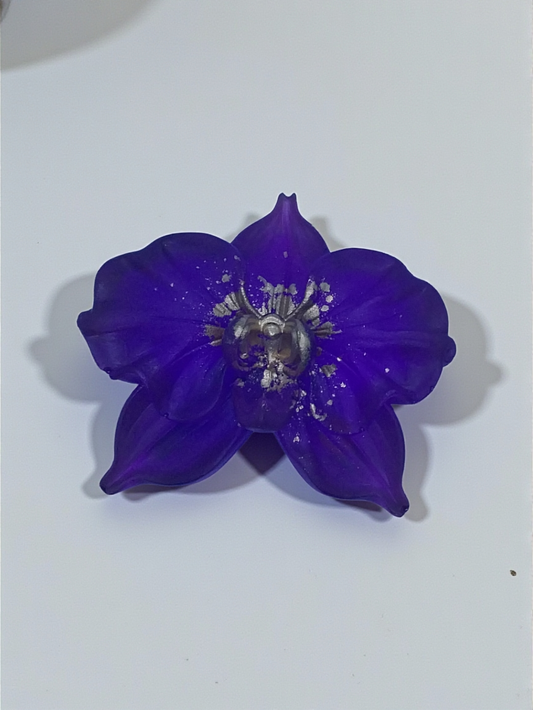 Purple Orchid Charm