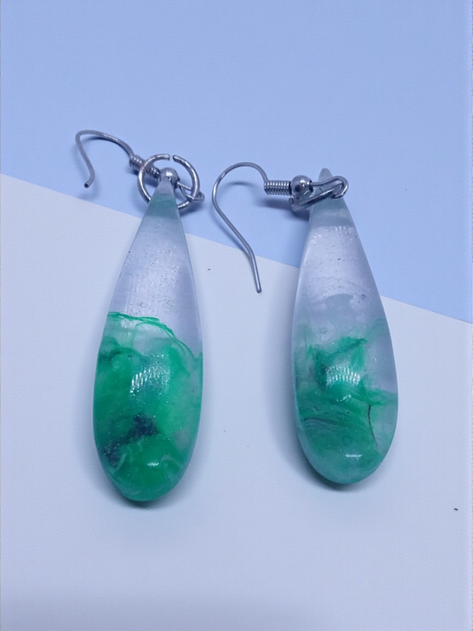 Lime Twirl Earrings