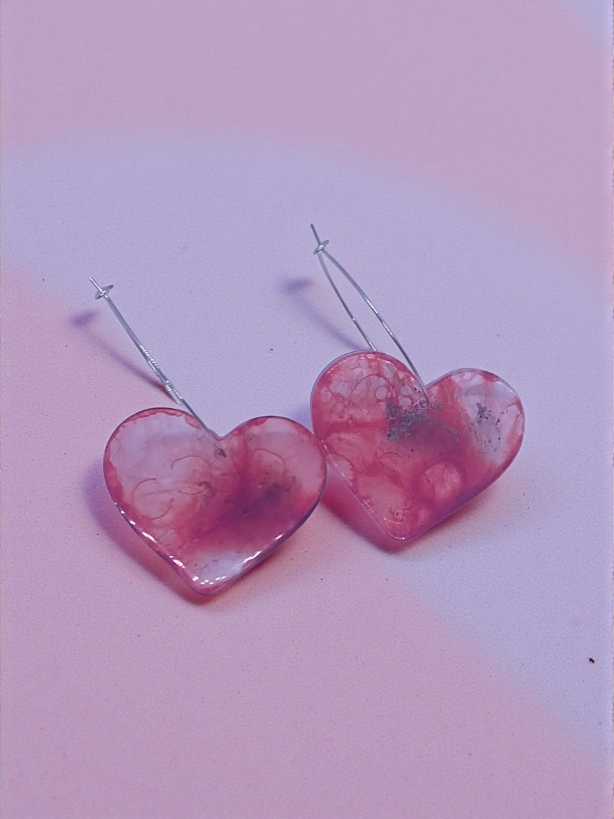 Bloody Mary Heart Earrings
