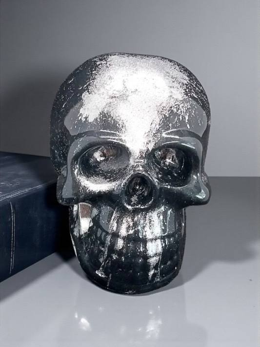 Onyx and Silver Skull