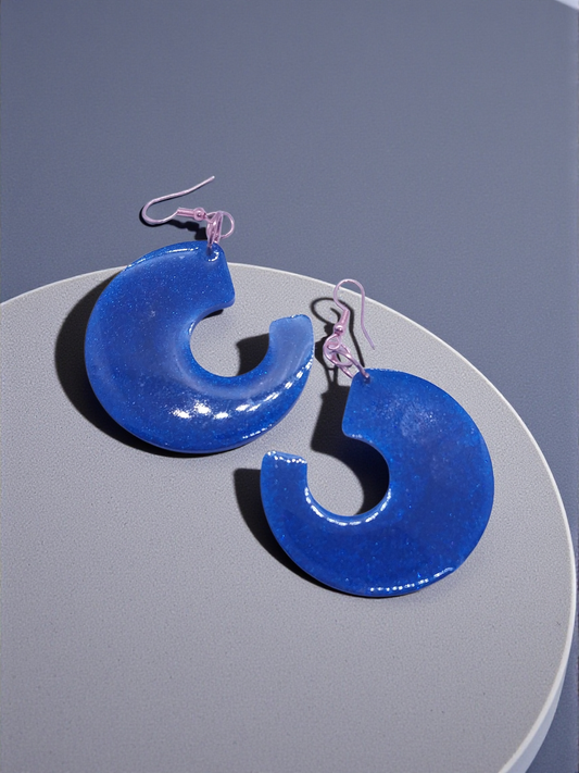 Blue Retro Style Earrings