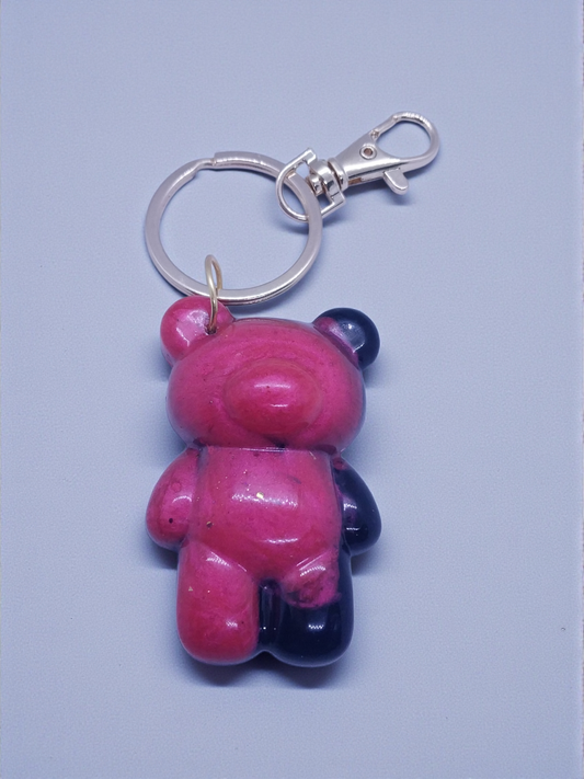 Chunky Red Bear Key Ring
