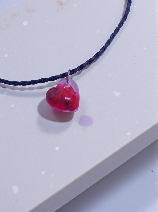 Mini Red Swirl Heart