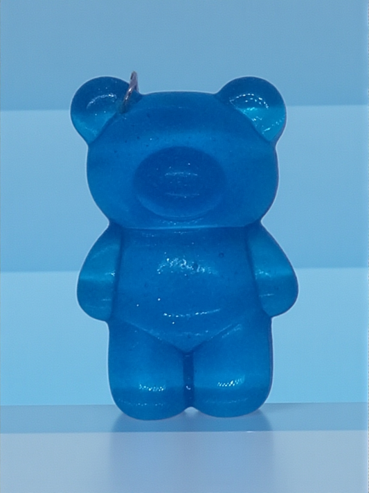 Chunky Blue Bear Keyring/Charm
