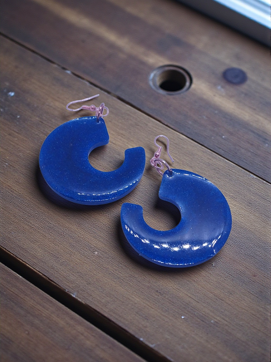 Blue Retro Style Earrings